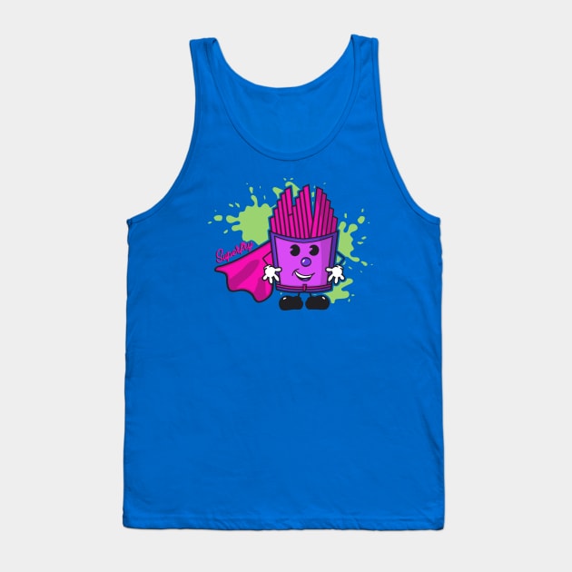 Pop Art for Kids | Superfry | Purple Tank Top by Royal Mantle